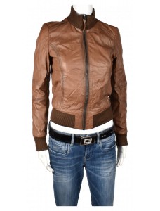 Дамско кожено яке Zara Basic